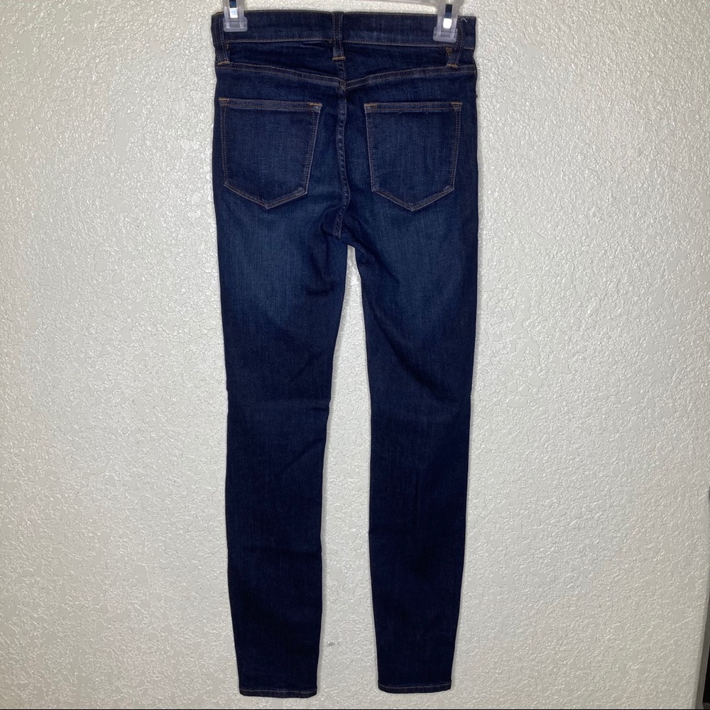 J Crew High Rise Skinny Jeans 24 Dark Wash - Picture 3 of 5